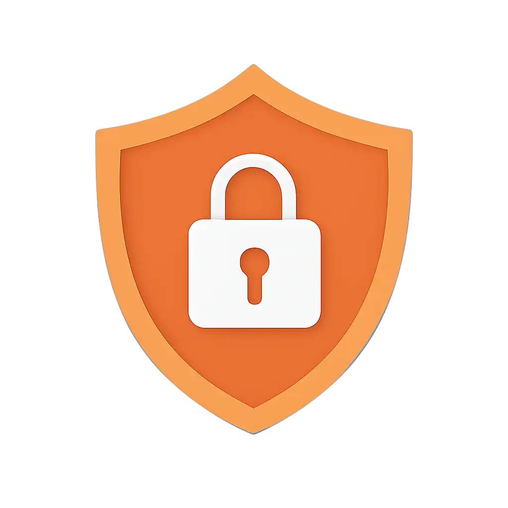 Security shield icon with lock: Shree Win safety visualization